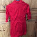 GUESS  JEANS Red Half-Sleeve Shirt Dress Size Small Photo 2