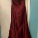 Alfred Sung Maroon Bridesmaid Gown Photo 0