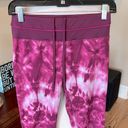 Colorful Tie Dye Fuschia Leggings Photo 1