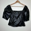 Lost + Wander NWT  Black Onyx Square Neck Top Photo 6