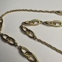 Trifari Crown  Vintage Long Gold Tone Chain Necklace 54 Inch Photo 1