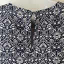 Philosophy  Sz S Womens Black White Damask Print Sheath Dress Cocktail Career Photo 3