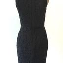 Carmen Marc Valvo  Mesh Insert Lace Cocktail Dress sexy low cut neckline Photo 3