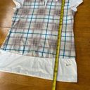 Nike Golf Tour Performance Active Plaid Polo Tennis Shirt Short Sleeve, Size M White Size M Photo 5