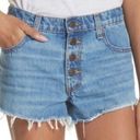 Victoria's Secret  Pink denim shorts raw hem high waist size 28 Photo 0