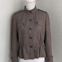 Classiques Entier  Woman’s Wool Blend Brown Tweed Coat Size Medium Photo 0