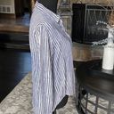 Velvet Heart 5/$20  White Black Abstract Stripe Blouse Size S Photo 3