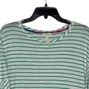 Matilda Jane  Tunic T-Shirt Top Size Small White With Green Stripes Flare Sleeves Photo 1