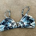 Rip Curl Blue and white patterned tie dye bikini top never worn  Photo 1