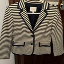 Loft Ann Taylor   navy and white striped blazer size 4 Photo 3