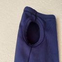 Gymshark  Drawstring Long Sleeve Elbow Key Hole Crop Top in Navy Blue Sz. Small Photo 6