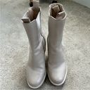 Gianvito Rossi  Nude Bone Platform Chelsea Boot 37.5 Photo 2