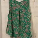 Draper James Deeper James RSVP shirt size S length 22”bust 30” color green with flower design Photo 6