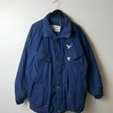 Vintage Triple FAT Coat Goose Parka Duck Down Insulated Jacket Blue XL Puffer Photo 8