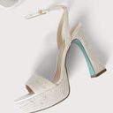 Betsey Johnson  Something Blue Beth Embellished Platform Sandals Bridal white 10 Photo 1