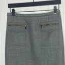 J.Crew  Gray Wool Patch-Pocket Pencil Skirt Size 4 Photo 2