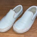 Vans  off the wall lo mint green slip on shoes white sneakers womens Photo 0