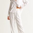 Abercrombie & Fitch  Sloane Tailored Linen-Blend Pant, White, Size M, EUC Photo 1