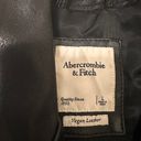 Abercrombie & Fitch Black Leather Jacket Photo 2