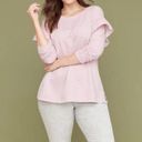 Lane Bryant  | Lilac Jacquard Polka Dot Sweatshirt Photo 1