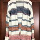 Loft  Ann Taylor Wool Long Striped Cardigan Sweatercoat Size Small Photo 1