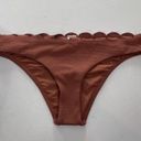 Topshop  Textured Scallop Bikini Swim Bottom Rust Brown US Size 8 Photo 2