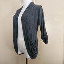 Zenana Outfitters Grey Open Front Cardigan, Women's S Photo 6