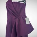 Elliatt  Reception Cascade Ruffle Strapless Cocktail Dress Size Medium 6 Purple Photo 3