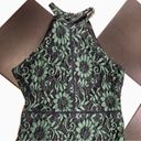 Alexia Admor Sleeveless Midi Dress Dark Green Black Lace Ruffles Lacy Mermaid L Photo 8