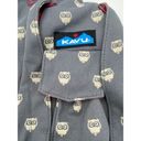 KAVU  Owls Print Original Rope Bag Compact Lightweight Crossbody Gray Sling NWT Photo 4