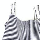 Cacique Swim By  Tankini Swim Top Womens Size 44DD Striped Blue White Underwire Photo 3