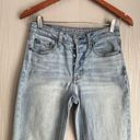 American Eagle Vintage High Rise Button Fly Distressed Ripped Knee Jeans Size 2 Photo 1