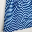 Wild Fable  Blue Checkered Mesh Bodycon Mini Skirt Women's Size Large L NWOT Photo 3