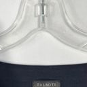 Talbots Navy Blue White Embroidered Short Sleeve Shift Dress Small S Preppy Photo 2
