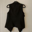 Vince  Drape Vest with Leather Trim XS Photo 3