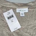 J.Jill  Love Linen NWT Size XL Flax Tan - Tie Detail 100% Linen Knit Top Shirt Photo 4