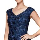 Alex Evenings  ROSETTE & SEQUIN SHEATH DRESS size 10 Photo 2