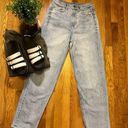 American Eagle  Baggy Jean Distressed High Rise Rigid Blue Jean Denim Size 4 Photo 0