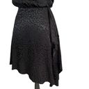 Harper  Wren Black Leopard Print Satin Halter Dress Size XS Photo 4