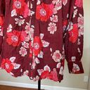 Anthropologie  Porridge Floral Puff-Sleeved Buttondown Blouse XL Photo 5