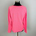 Tek Gear  Dry Tek Pink Gray Stripes Women's Pink Long Sleeve Thumb Hole Top Photo 4