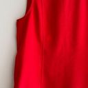 Dalia Collection Dalia Square Tank Top with Rounded Hem, Business Casual Blouse, Red, Size XS Photo 2