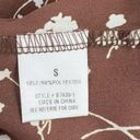 Bohme  Brown Floral Lightweight Blouse Small Photo 4