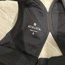 Athleta  Sculptek Stealth Black Sports Bra Yoga Gym Athletic Stretch Size S Photo 1