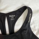 Reebok  Black Racerback Sports Bra Women's Medium Photo 3