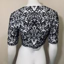 BCBG Maxazria Floral Sweater Crop Top Photo 7