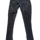 Juicy Couture  Velvet Leggings Black Solid Pull On Women's Large Elastic Waist Photo 3