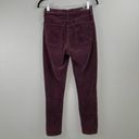 Citizens of Humanity  Olivia High Rise Slim Ankle Corduroy Pant in Raisin Size 25 Photo 2