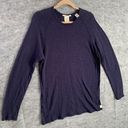 Scotch & Soda  XL Home Alone Women Blue Pullover Sweater Long Sleeve Solid Cotton Photo 7