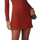 Reformation  Jeans Size M Jeanne Ribbed Knit Long Sleeve Sheath Mini Dress Photo 0